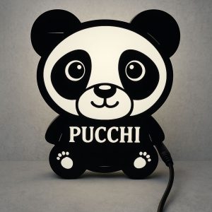 Customise Name Cute Panda Night Light