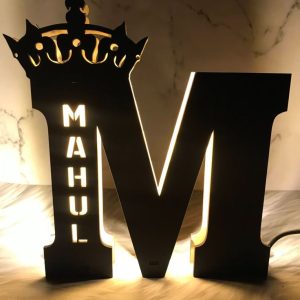Wooden Customised Alphabat Letter LED Frame