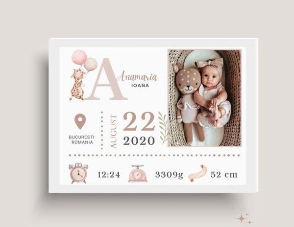 White Baby Frame