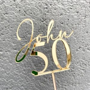 50 Cake Topper