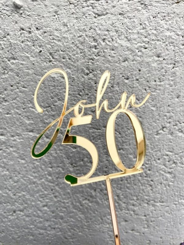 50 Cake Topper