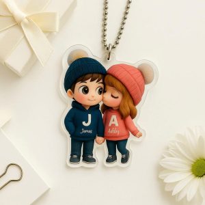 Cartoon Couple Car Hanger