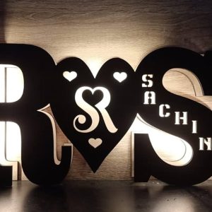 Alphabet Customized and Personalized with Any Alphabet and Name or Number LED Lamp