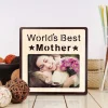 Wood Engraved Personalized Photo Frame, Picture Frame For Table Decor