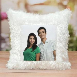 White Fur Pillow