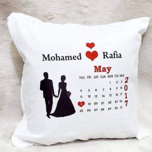 Couple Calender Pillow