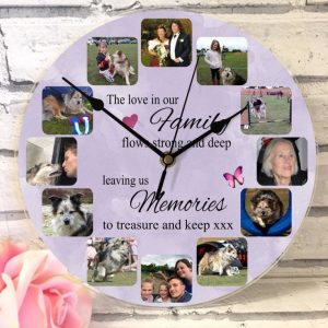 Customized/Personalized Round Shape Wooden Wall Clock