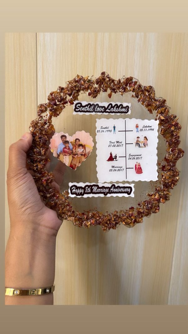 Love Story Resin Frame