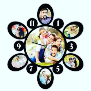 Wooden Customized Photo wall clock