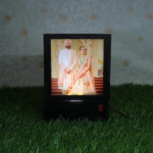 Wooden Rotating Photo Lamp