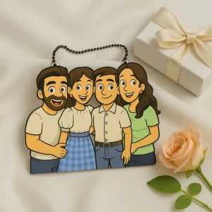 Cartoon Art Family Car Hanging