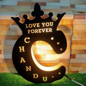Wooden Customised Alphabat Letter LED Frame