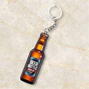 Beer And Alcohol Bottle Keychain | Wine Keyrings