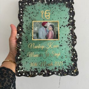 Green Resin Frame 12 x 8 Inches