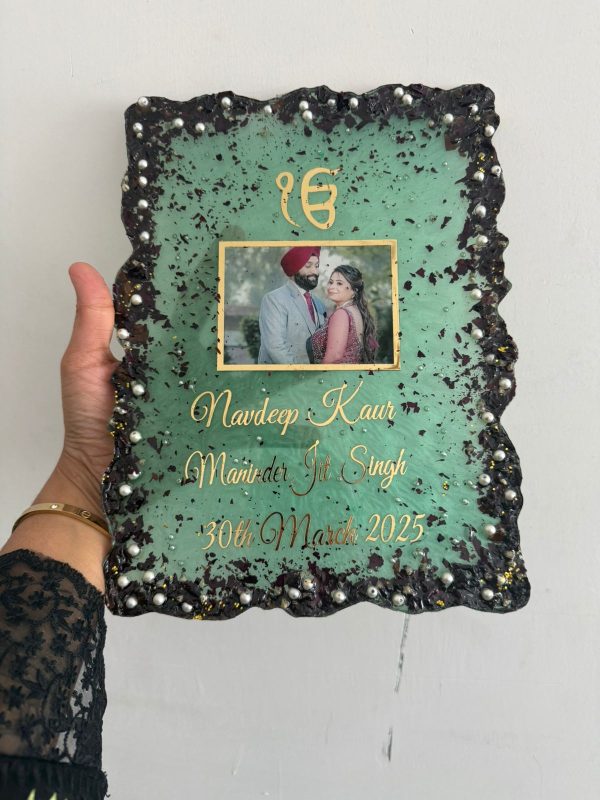 Green Resin Frame 12 x 8 Inches