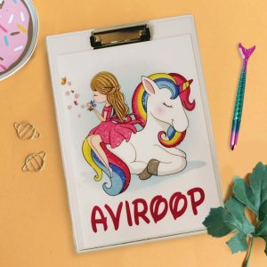 Personalised Unicorn Exam Cardboard