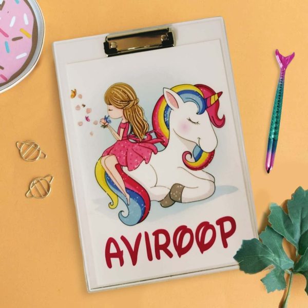 Personalised Unicorn Exam Cardboard