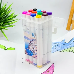 Personalized Dual Tip Professional Artist Marker - Set of 12 Piece