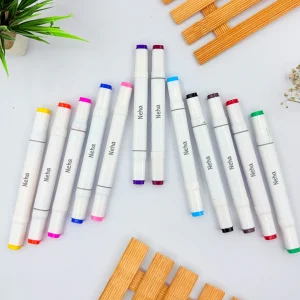 Personalized Dual Tip Professional Artist Marker - Set of 12 Piece