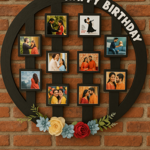 Wooden Customized Ring Photo Collage/Photo Frame/Ring Photo Frame/For Gift/Special days Gift