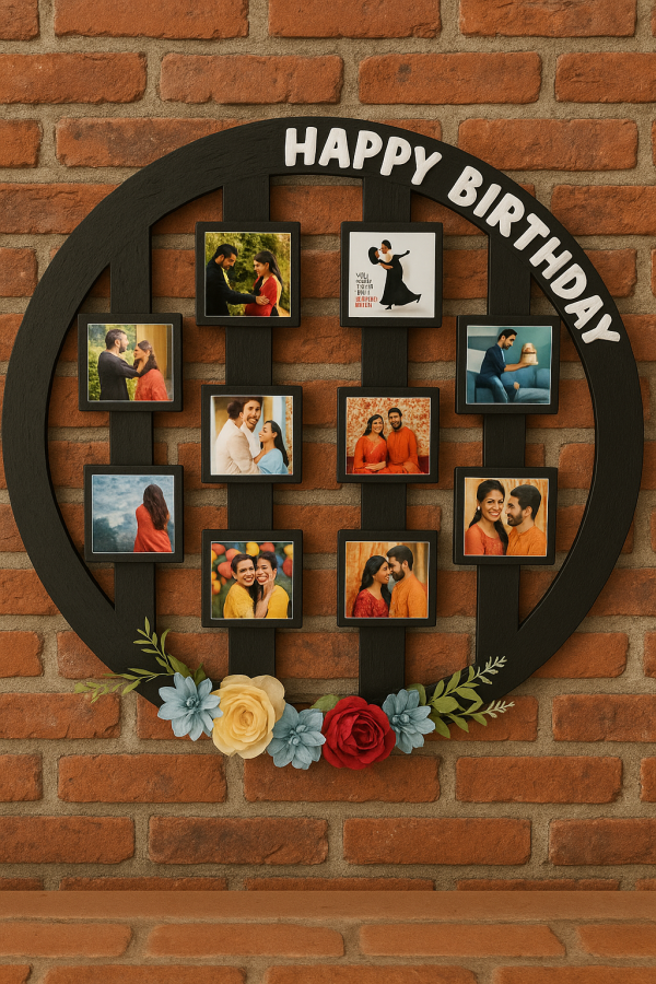 Wooden Customized Ring Photo Collage/Photo Frame/Ring Photo Frame/For Gift/Special days Gift