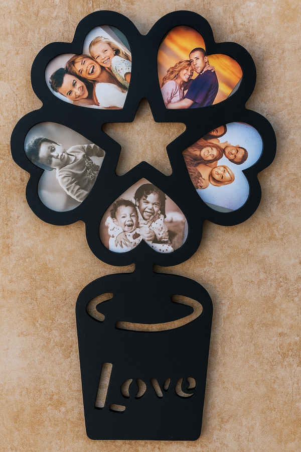 Personalized Love Flower Pot photo frame