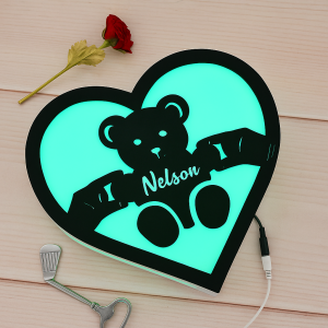 Personalized Teddy Heart
