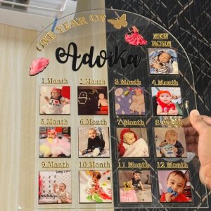 Transparent One Year Baby Milestone Photo Frame