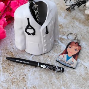 Doctor stand,Pen and Keychain combo