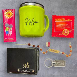 "Personalized Rakhi Gift Combo Customised Chocolate  – Celebrate Bonds with Love & Style"