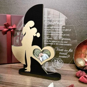 COUPLE ACRYLIC WOODEN TABLE TOP