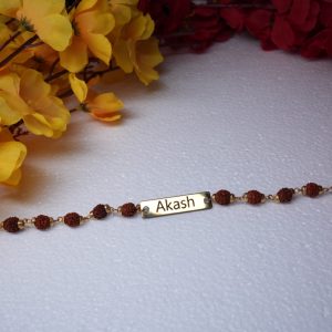🕉️ Personalized Rudraksha Bracelet – A Sacred Touch of Style