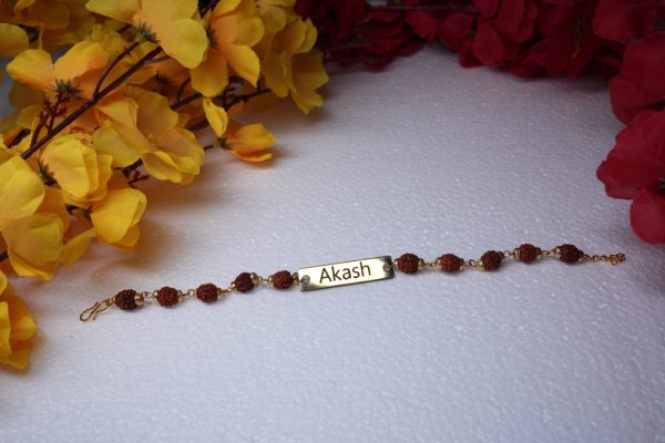 🕉️ Personalized Rudraksha Bracelet – A Sacred Touch of Style