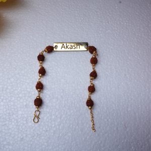 🕉️ Personalized Rudraksha Bracelet – A Sacred Touch of Style