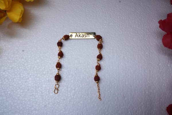 🕉️ Personalized Rudraksha Bracelet – A Sacred Touch of Style - Image 2
