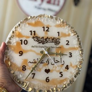 🕒 Resin Wall Clock – Where Time Meets Art