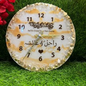 🕒 Resin Wall Clock – Where Time Meets Art