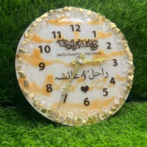 🕒 Resin Wall Clock – Where Time Meets Art