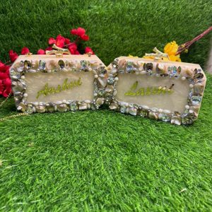 Personalized Resin Name Clutch