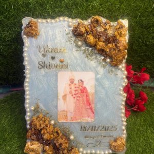 Personalized Resin Wedding Photo Frame